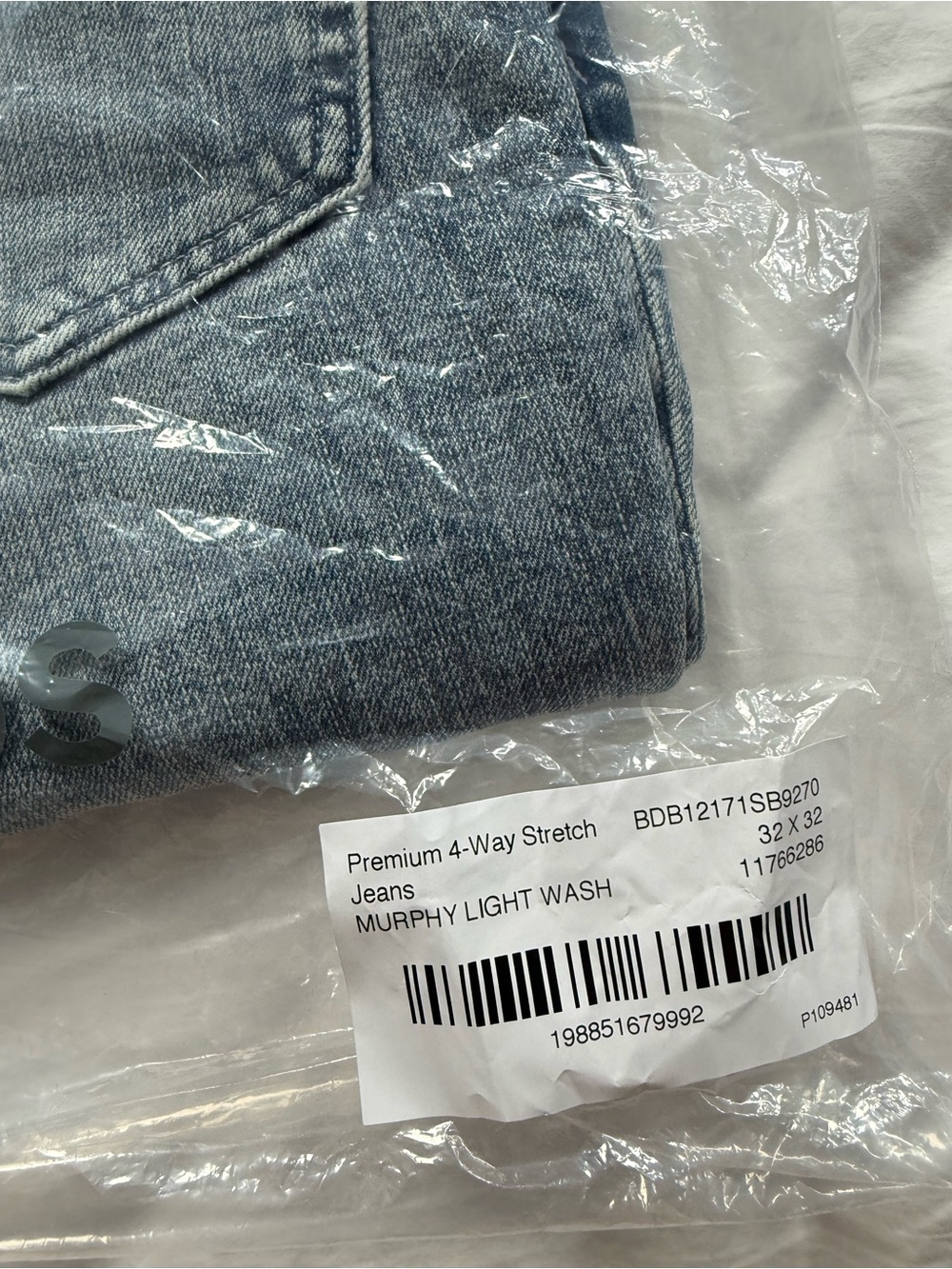Bonobos Premium 4-Way Stretch Jeans - Murphy Light Wash size 32x32